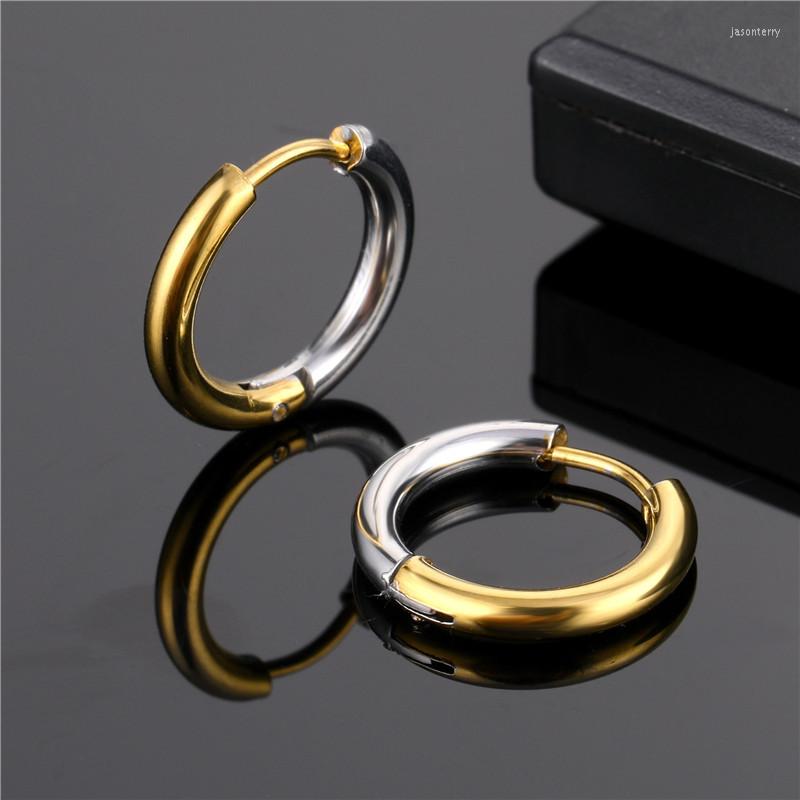 Hoop Earrings Metal With Two-color Splicing Titanium Steel 18K Gold Plated Women's For Women Party Jewelry Gift 2022
Hoop Earrings Metal With Two-color Splicing Titanium Steel 18K Gold Plated Women's For Women Party Jewelry Gift 2022