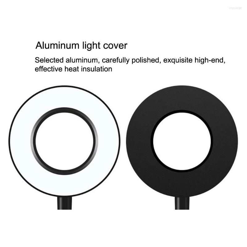 Lamps Table Zerouno Flexible LED Desk Lamp Beside Reading Book Lights USB Power 5 Speed Dimmable Control Clip Lampada ada