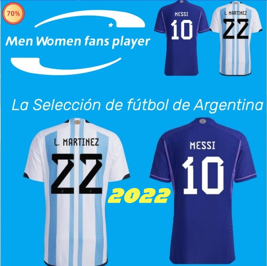 22 23 ARgenTinA Soccer Jersey Home WorlD 10 mESSI football shirt .MARTINEZ LO CELSO MAN national team Football uniforms, Bag
22 23 ARgenTinA Soccer Jersey Home WorlD 10 mESSI football shirt .MARTINEZ LO CELSO MAN national team Football uniforms, Bag