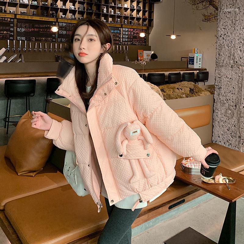 Women' Down Cotton Clothes Female Winter 2022 Style Korean Loose Western Explosion Design Cute Jacket, Black
Women' Down Cotton Clothes Female Winter 2022 Style Korean Loose Western Explosion Design Cute Jacket, Black
