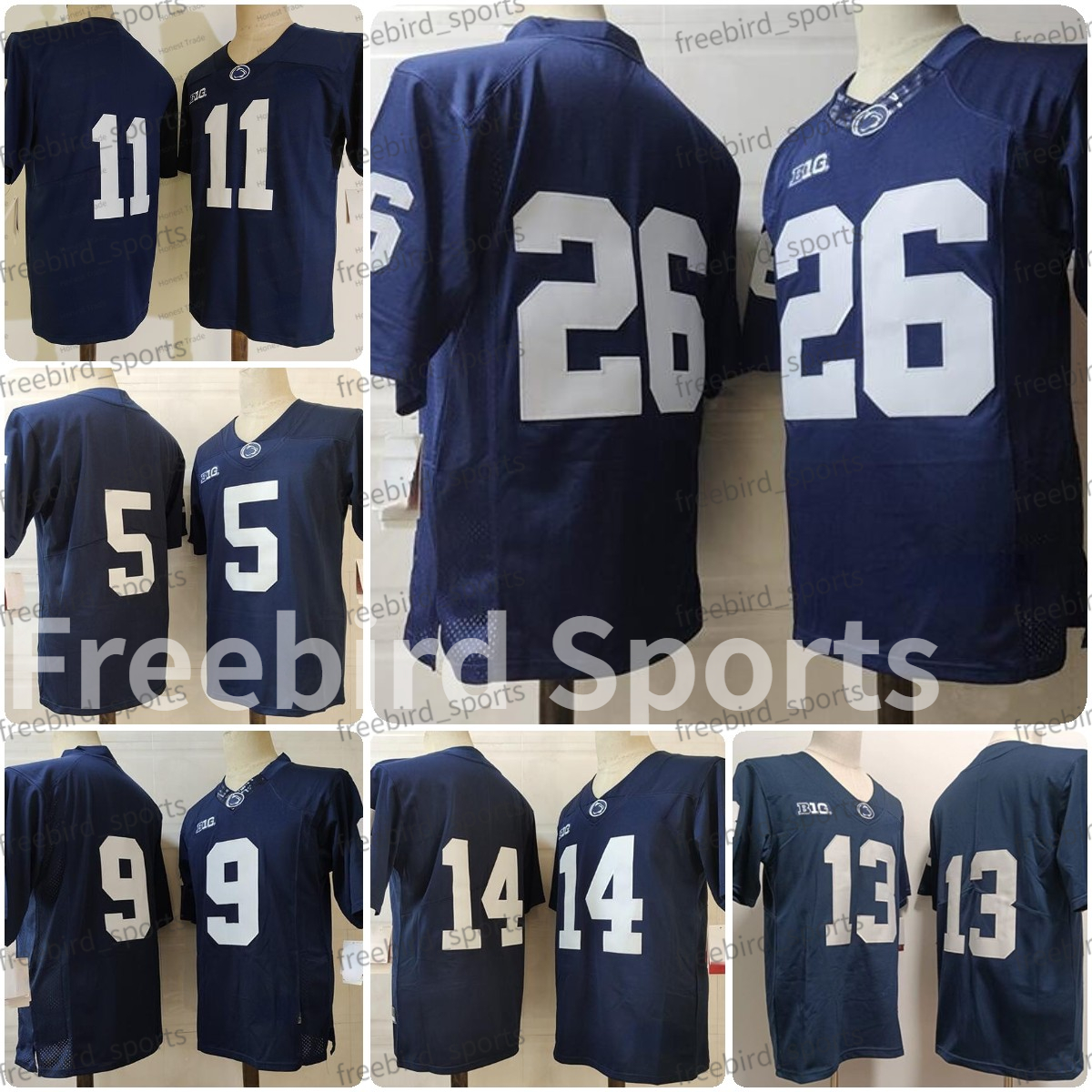 NCAA 13 Allen Football Jersey 26 Saquon Barkley 11 Micah Parsons 5 Dotson 14 Clifford White Blue NO NAME Penn State College Football Jerseys Mens Stitched, Navy jersey;no name
NCAA 13 Allen Football Jersey 26 Saquon Barkley 11 Micah Parsons 5 Dotson 14 Clifford White Blue NO NAME Penn State College Football Jerseys Mens Stitched, Navy jersey;no name