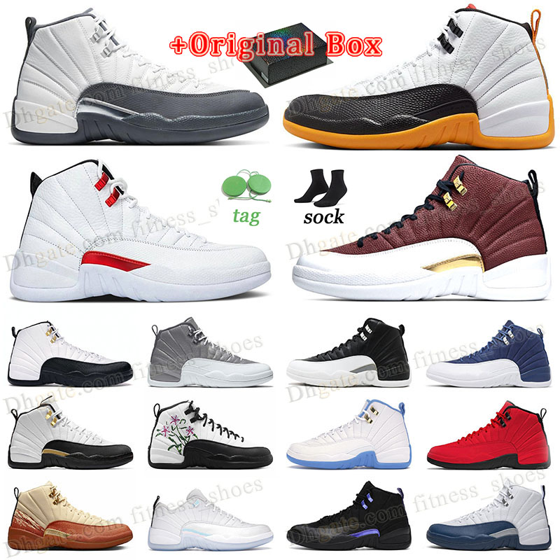 With Box Original Basketball Shoes Jumpman 12s Wholesale Fashion Designer Eur47 US12 US13 Mens 25 Year in China GS Floral Hyper Royal Bulls Dark Grey Sneakers Trainer, P28 40-47 dark grey
With Box Original Basketball Shoes Jumpman 12s Wholesale Fashion Designer Eur47 US12 US13 Mens 25 Year in China GS Floral Hyper Royal Bulls Dark Grey Sneakers Trainer, P28 40-47 dark grey