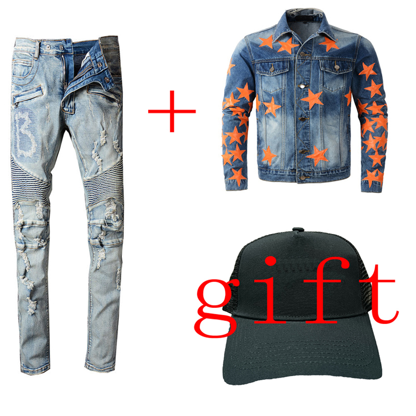 Mens jeans jacket men women hoodie gift a hat fashion outdoor jackets Spring Autumn leather Crop Denim coat Distressed Ripped Biker Slim Fit Motorcycle Jeans white
Mens jeans jacket men women hoodie gift a hat fashion outdoor jackets Spring Autumn leather Crop Denim coat Distressed Ripped Biker Slim Fit Motorcycle Jeans white
