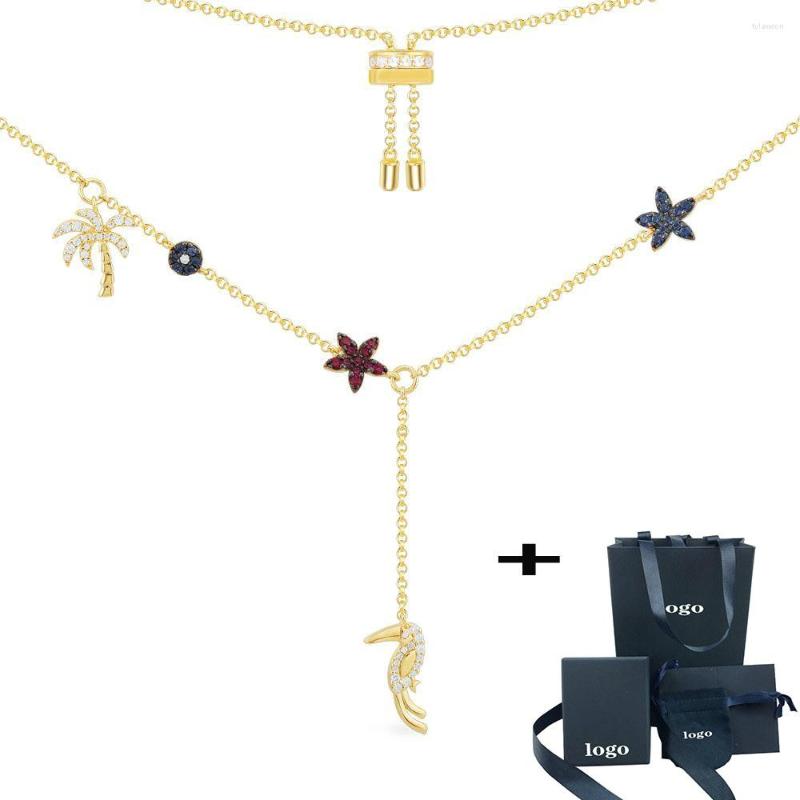 Pendant Necklaces 2022 Gold Tropical Style Flowers Palm Trees Women Adjustable Jewelry Sweater Chain
Pendant Necklaces 2022 Gold Tropical Style Flowers Palm Trees Women Adjustable Jewelry Sweater Chain