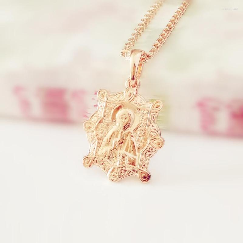 Pendant Necklaces Blessed Virgin Mary Necklace Women Fashion Religious Orthodox Trendy 585 Gold Color Jewelry
Pendant Necklaces Blessed Virgin Mary Necklace Women Fashion Religious Orthodox Trendy 585 Gold Color Jewelry