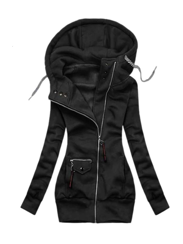 Women's Hoodies Sweatshirts Winter Women Solid Sweatshirt Fashion Casual Slim Long Sleeve Hooded Coat Streetwear Zipper Jacket Tops Femme 221114, Dark gray
Women's Hoodies Sweatshirts Winter Women Solid Sweatshirt Fashion Casual Slim Long Sleeve Hooded Coat Streetwear Zipper Jacket Tops Femme 221114, Dark gray
