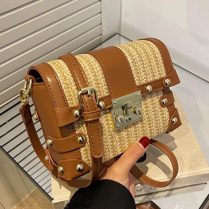 Evening Bags Designer Women Straw Shoulder Messenger High Quality Ladies Crossbody For Fashion Female Small Handbags Box Bag, Beige
Evening Bags Designer Women Straw Shoulder Messenger High Quality Ladies Crossbody For Fashion Female Small Handbags Box Bag, Beige