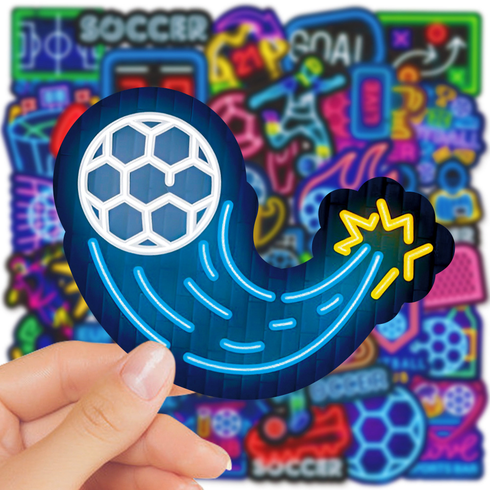 50Pcs Neon Soccer Stickers Sport Non-Random For Car Bike Luggage Sticker Laptop Skateboard Motor Water Bottle Snowboard wall Decals Kids Gifts, Multi-color
50Pcs Neon Soccer Stickers Sport Non-Random For Car Bike Luggage Sticker Laptop Skateboard Motor Water Bottle Snowboard wall Decals Kids Gifts, Multi-color