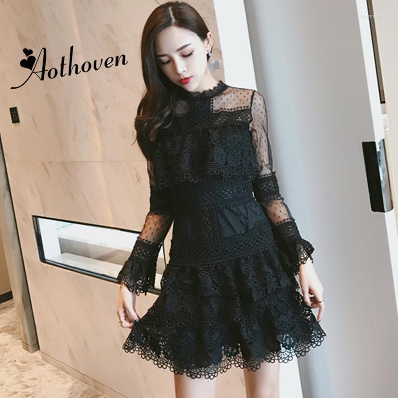 Casual Dresses Spring Dress Black O-Neck Long Sleeves Lace Women Office Lady Sexy Party Vintage Bandage Bodycon Cascading Ruffle
Casual Dresses Spring Dress Black O-Neck Long Sleeves Lace Women Office Lady Sexy Party Vintage Bandage Bodycon Cascading Ruffle