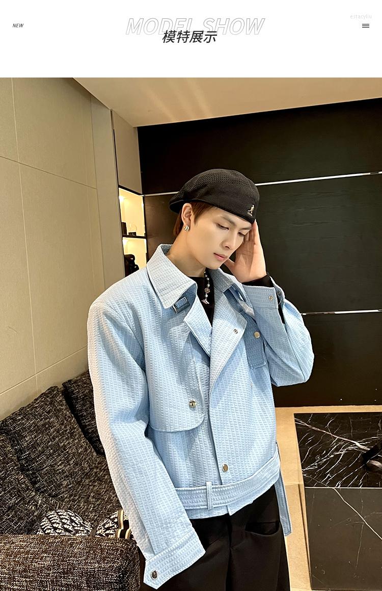 Men's Jackets Jk053 Fashion Men's Coats&Jactets 2022 Runway Luxury European Design Party Style Clothing, Blue
Men's Jackets Jk053 Fashion Men's Coats&Jactets 2022 Runway Luxury European Design Party Style Clothing, Blue