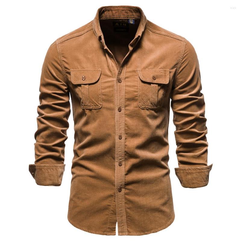 Men's Casual Shirts Solid Color Cotton Men's Corduroy Shirt Lapel Long Sleeve Business, Yellow
Men's Casual Shirts Solid Color Cotton Men's Corduroy Shirt Lapel Long Sleeve Business, Yellow