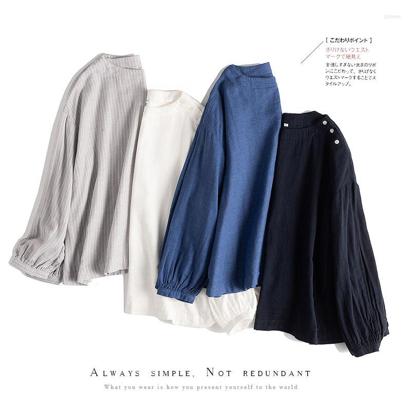 Women' Blouses Spring Autumn Women Loose All-match Japan Style Comfortable Breathable Water Washed Cotton Linen Pullover Shirts/Blouses, Gray
Women' Blouses Spring Autumn Women Loose All-match Japan Style Comfortable Breathable Water Washed Cotton Linen Pullover Shirts/Blouses, Gray