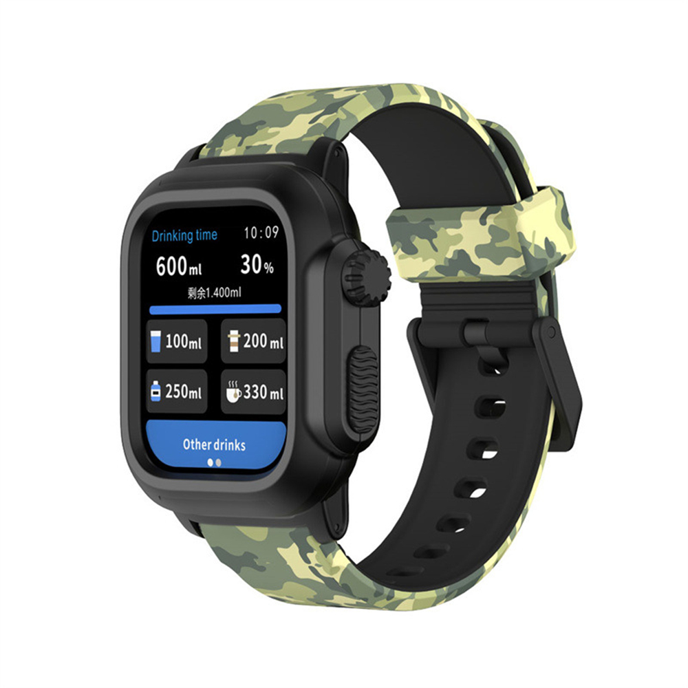 Smart Straps Waterproof Shell Diving Integrated Strap Kits Cover With Watchband Band Bracelet Fit iWatch 8 7 6 SE 5 4 For Apple Watch free shipping