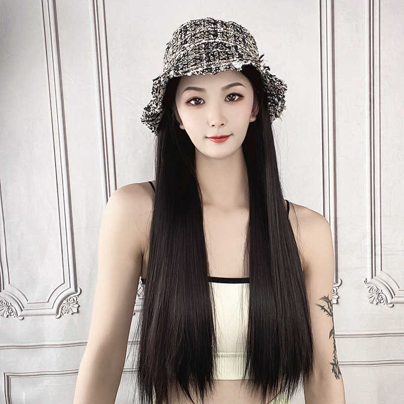 Women's Hair Wigs Lace Synthetic Women's Fragrant Fisherman's Hat Integrated Black Long Straight Hair High Temperature Silk Headset
Women's Hair Wigs Lace Synthetic Women's Fragrant Fisherman's Hat Integrated Black Long Straight Hair High Temperature Silk Headset