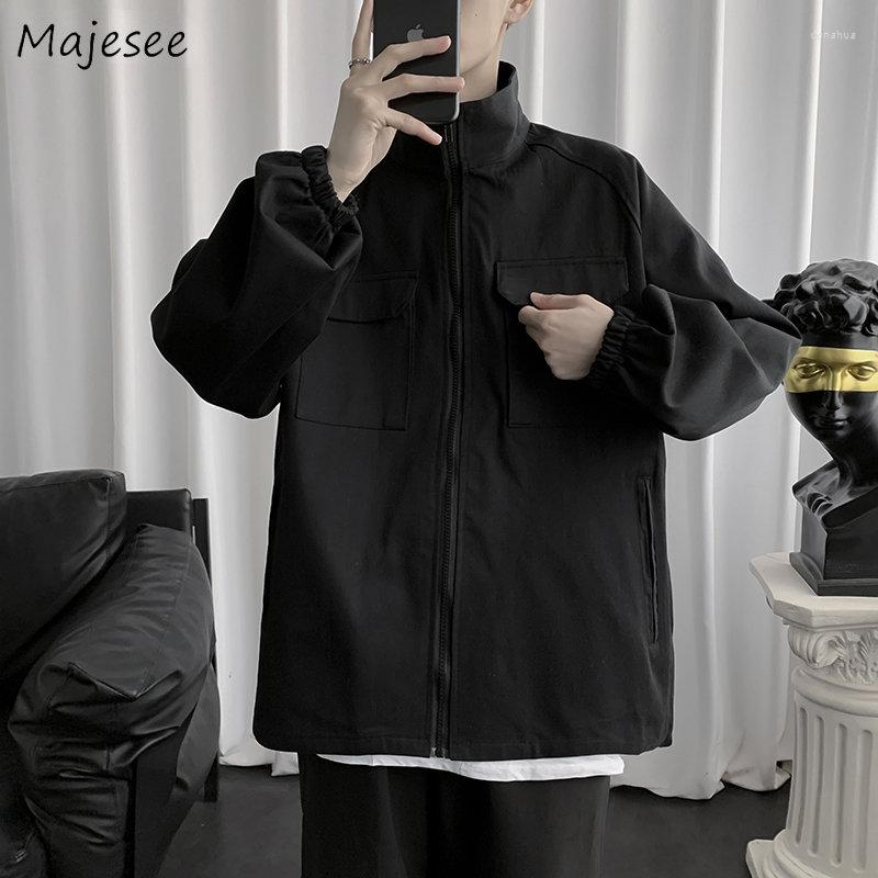 Men's Jackets Men Cargo Stand Collar Pockets Design Chaquetas Teens Male Clothing Ins Pure Color All-match Streetwear Autumn Casual BF, Black
Men's Jackets Men Cargo Stand Collar Pockets Design Chaquetas Teens Male Clothing Ins Pure Color All-match Streetwear Autumn Casual BF, Black