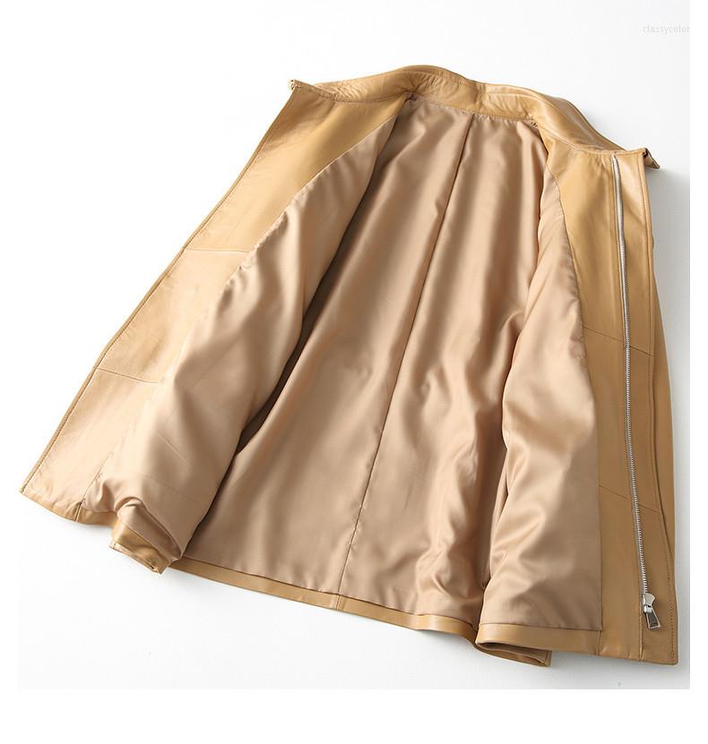 Women's Leather Jacket Real 2022 Autumn Women Genuine Sheepskin Coat Female Long Trench Coats Korean Jackets MY3875 S, Khaki
Women's Leather Jacket Real 2022 Autumn Women Genuine Sheepskin Coat Female Long Trench Coats Korean Jackets MY3875 S, Khaki