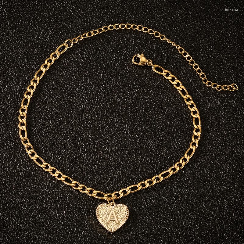 Anklets Tiny A-Z Initial Letter Heart Pendant Bracelets For Women Stainless Steel Alphabet Anklet Summer Beach Barefoot Jewelry
Anklets Tiny A-Z Initial Letter Heart Pendant Bracelets For Women Stainless Steel Alphabet Anklet Summer Beach Barefoot Jewelry