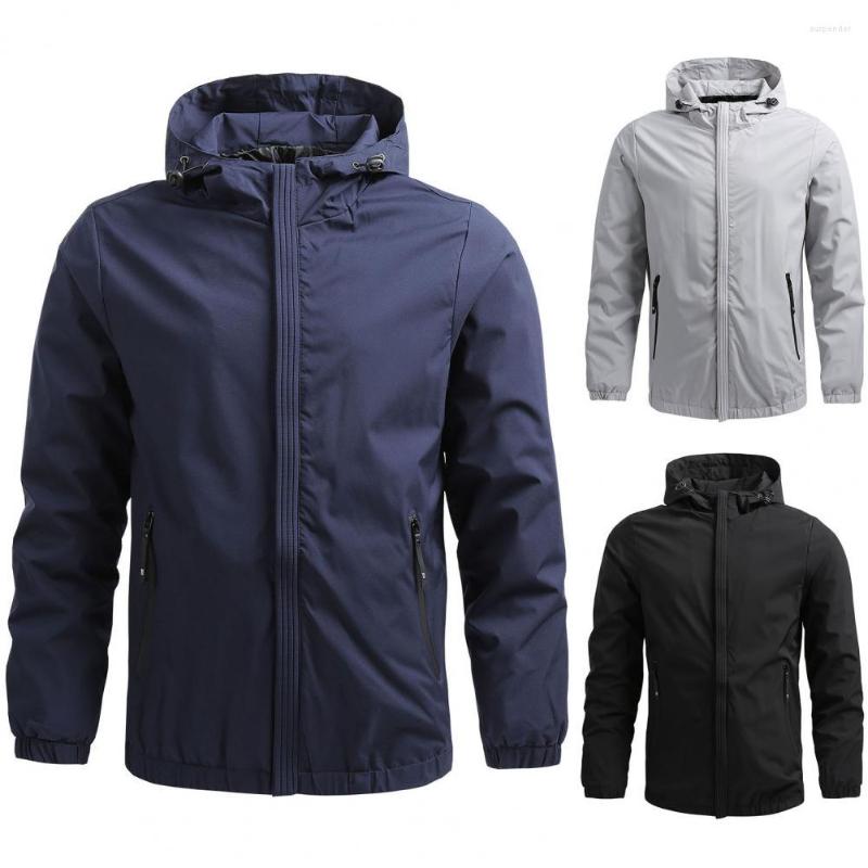 Men's Suits Stylish Men Windbreaker Solid Color All Match Super Soft Drawstring Hood Jacket, Black
Men's Suits Stylish Men Windbreaker Solid Color All Match Super Soft Drawstring Hood Jacket, Black