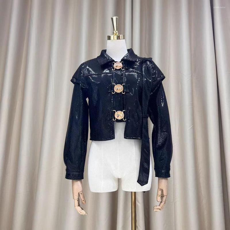 Women's Leather Autumn Winter Faux Jackets Women Solid Irregular Hem Streetwear Vintage Short PU Chaquetas Korean Fashion Abrigos Female, Black
Women's Leather Autumn Winter Faux Jackets Women Solid Irregular Hem Streetwear Vintage Short PU Chaquetas Korean Fashion Abrigos Female, Black