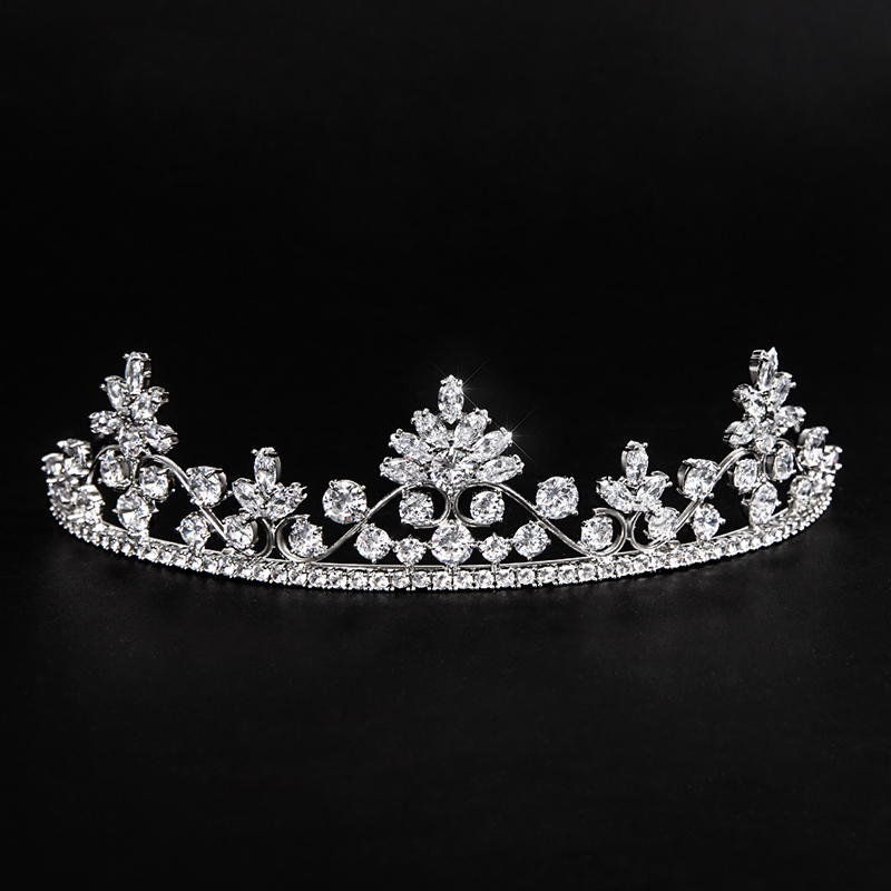 Elegant Crystal Wedding Crown Hair Jewelry Bridal Headpiece Silver Color Flower Tiara Birthday Party Gift Accessories
Elegant Crystal Wedding Crown Hair Jewelry Bridal Headpiece Silver Color Flower Tiara Birthday Party Gift Accessories
