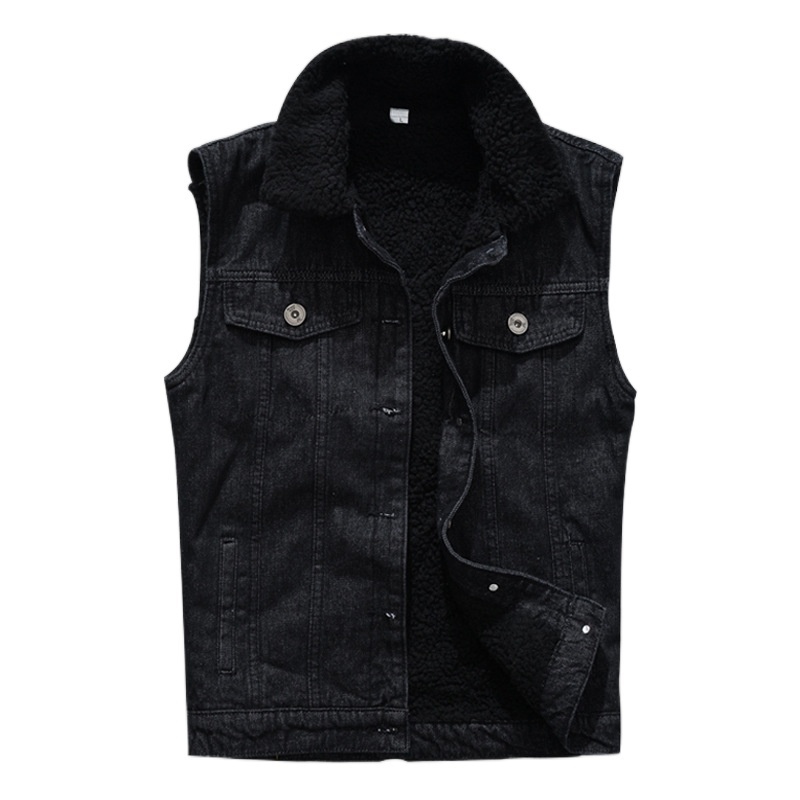 Men's Vests Autumn Winter Fashion Casual Black Hooded Sleeveless Denim Jacket Street Punk Style Multiple Size Options 221114
Men's Vests Autumn Winter Fashion Casual Black Hooded Sleeveless Denim Jacket Street Punk Style Multiple Size Options 221114