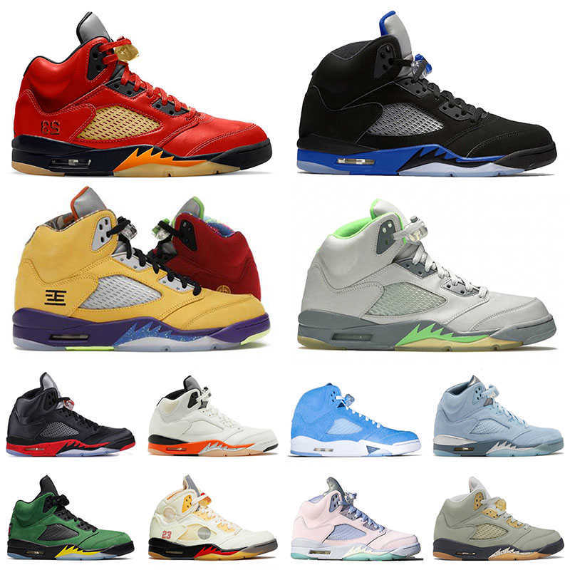 Professional Jumpman 5 Men Basketballs Shoes Racer Blue Green Bean UNC Concord Trainers Mars For Her Easter Raging Bull Sports 5s Sneakers, C47 quai 54 40-47
Professional Jumpman 5 Men Basketballs Shoes Racer Blue Green Bean UNC Concord Trainers Mars For Her Easter Raging Bull Sports 5s Sneakers, C47 quai 54 40-47
