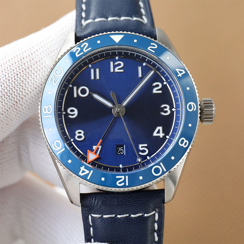 Watch Mens Watches Mechanical Watch Fashion Wristwatches Business Wristwatch Leather Strap Montre de luxe 42MM, Color3
Watch Mens Watches Mechanical Watch Fashion Wristwatches Business Wristwatch Leather Strap Montre de luxe 42MM, Color3