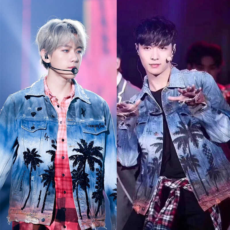 Men Designer Coats Amri Fashion Jackets Star' Same Coconut Tree Hole Cowboy Coat Men' New Hip Hop Jacket Autumn Women' Casual Fit, Blue
Men Designer Coats Amri Fashion Jackets Star' Same Coconut Tree Hole Cowboy Coat Men' New Hip Hop Jacket Autumn Women' Casual Fit, Blue
