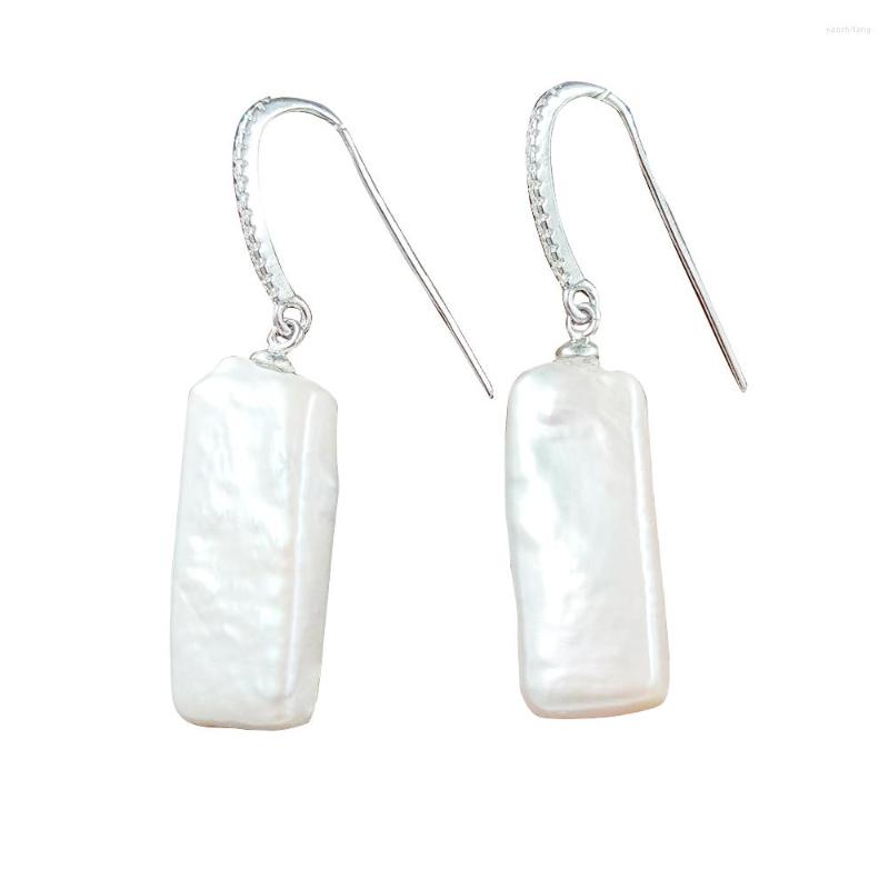Dangle Earrings 925 Silver Earring Nature Freshwater Pearl -big Rectangle Baroque Shape 10x25 MM Available White Pink Purple
Dangle Earrings 925 Silver Earring Nature Freshwater Pearl -big Rectangle Baroque Shape 10x25 MM Available White Pink Purple