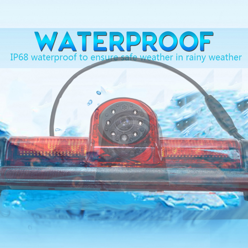 CCD Car Brake Light Reverse Camera For Citroen JUMPER III FIAT DUCATO X250 Peugeot BOXER III LED Light Parking Rear View Camera