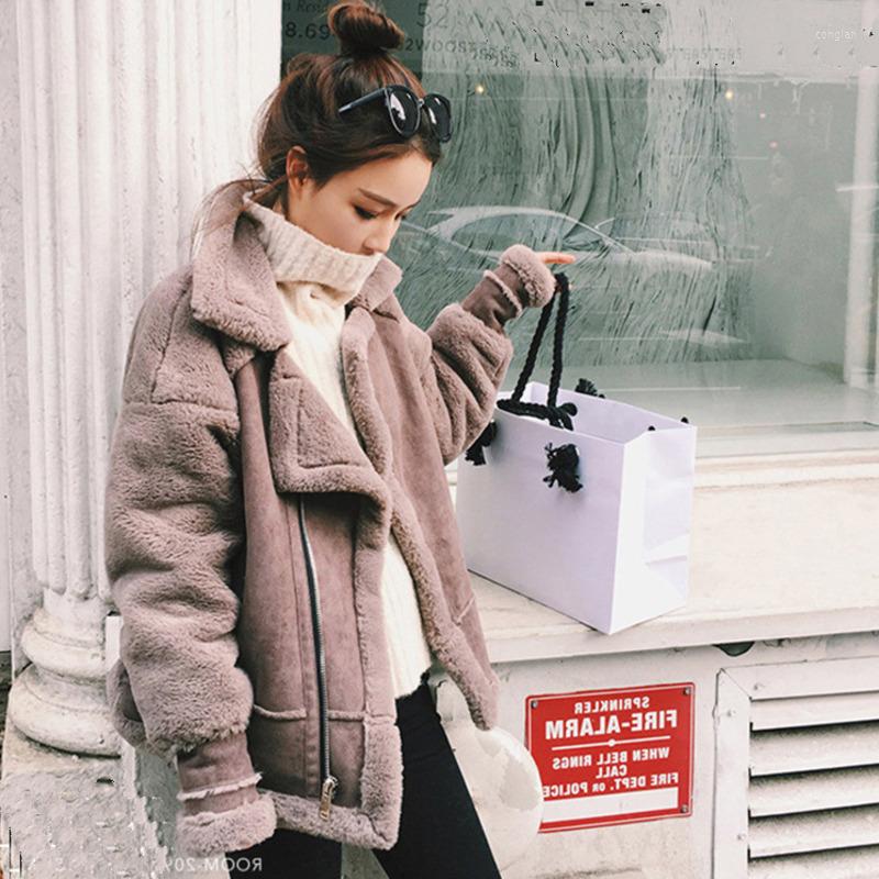 Women' Leather Winter Short Suede Jacket Women Plus Size Female Motorcycle Faux Fur Lined Woman Coat Large Windbreaker, Beige suede jacket
Women' Leather Winter Short Suede Jacket Women Plus Size Female Motorcycle Faux Fur Lined Woman Coat Large Windbreaker, Beige suede jacket