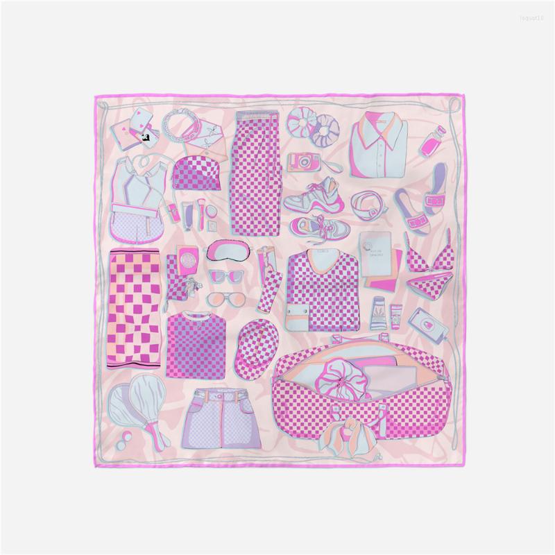 Scarves Twill Silk Scarf Woman Accessory Painting Square Wraps Bandana Small Hijab Foulards Tie Headband Neckerchief 53CM
Scarves Twill Silk Scarf Woman Accessory Painting Square Wraps Bandana Small Hijab Foulards Tie Headband Neckerchief 53CM