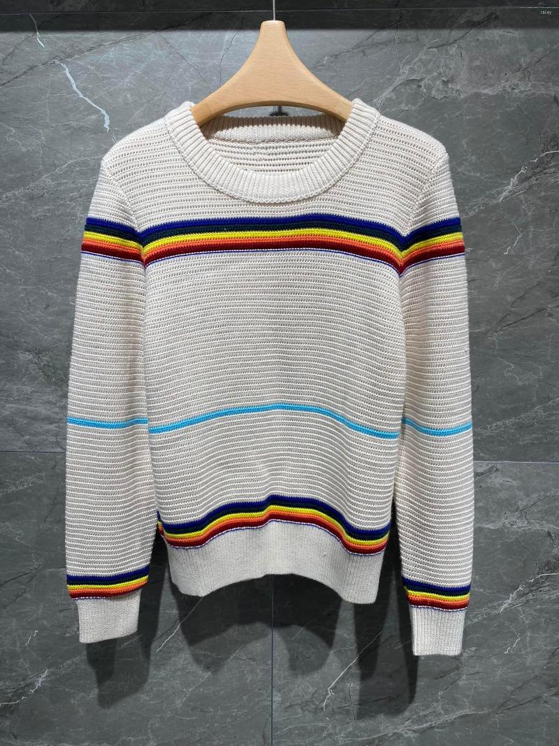 Women' Sweaters 2022 Women Fashion Long Sleeve Sexy Crew Neck Thread Retro Rainbow Striped Sweater 0915
Women' Sweaters 2022 Women Fashion Long Sleeve Sexy Crew Neck Thread Retro Rainbow Striped Sweater 0915