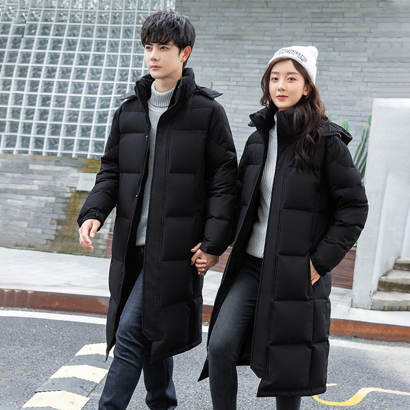 Men's Down Parkas Men and Women Fashion Couples Down Jacket Korean Style Youth Student Lengthen Over the Knee Hooded Puffer Jackets Windbreaker 221111, Black
Men's Down Parkas Men and Women Fashion Couples Down Jacket Korean Style Youth Student Lengthen Over the Knee Hooded Puffer Jackets Windbreaker 221111, Black