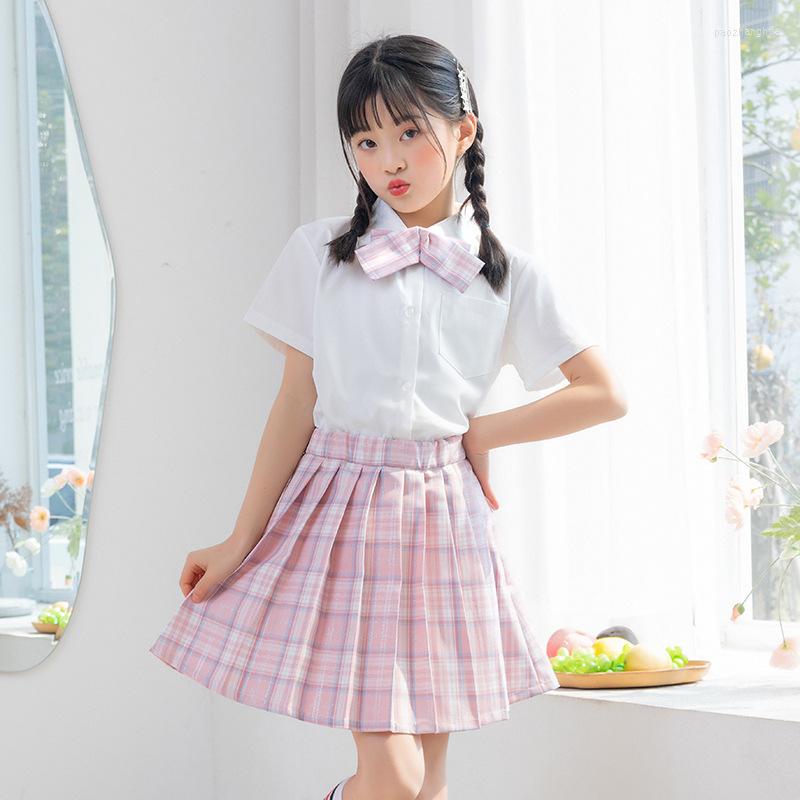 Clothing Sets Girls JK Uniform Suits Summer Kids White Shirt With Tie Bow Pleated Skirts 2pcs Fashion Formal Teenage Casual Outfits 2-12, 1pcs skirt
Clothing Sets Girls JK Uniform Suits Summer Kids White Shirt With Tie Bow Pleated Skirts 2pcs Fashion Formal Teenage Casual Outfits 2-12, 1pcs skirt