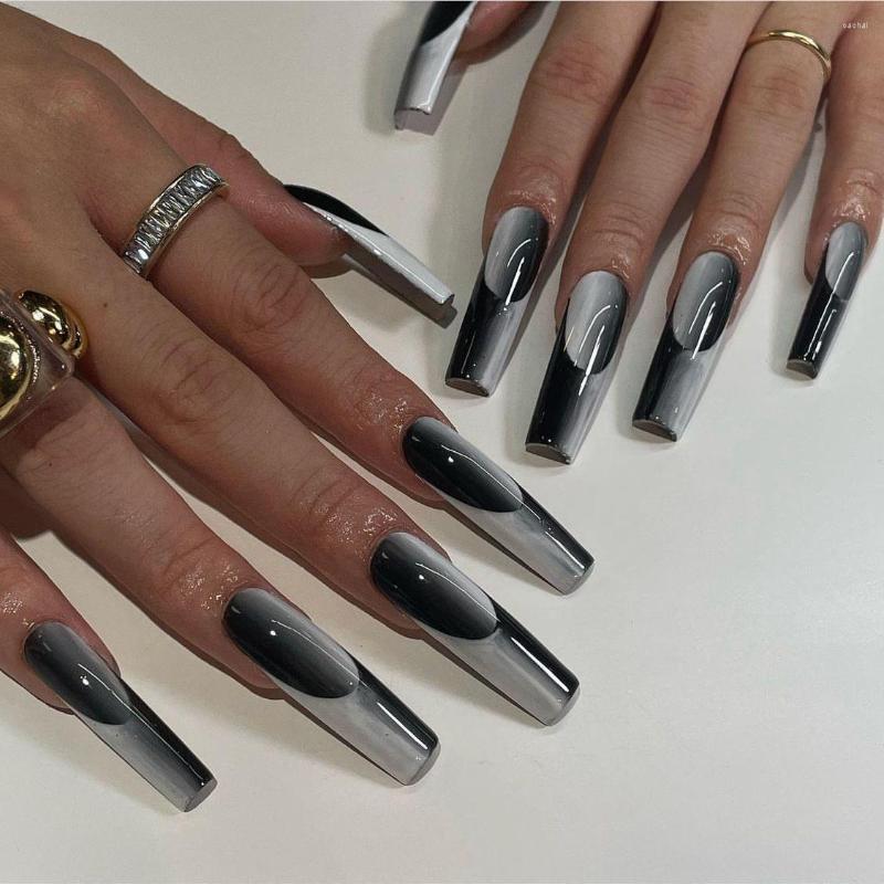 False Nails Christmas Y2k Press On 24pcs Gradient Ballet Long Coffin French Nail Tips Full Cover Fake Sticker, Style6
False Nails Christmas Y2k Press On 24pcs Gradient Ballet Long Coffin French Nail Tips Full Cover Fake Sticker, Style6