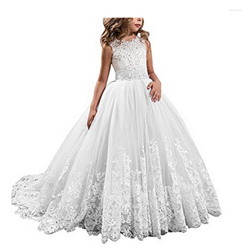 Girl Dresses Elegant Flower Dress Sleeveless Lace Applique Beading Fluffy Tulle Birthday Girls First Communion Princess, Blue
Girl Dresses Elegant Flower Dress Sleeveless Lace Applique Beading Fluffy Tulle Birthday Girls First Communion Princess, Blue