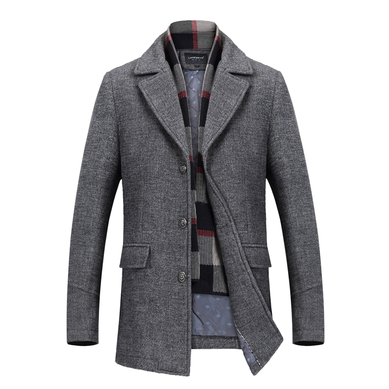 Men's Wool Blends Thicken Cold Protection Men Winter Coat 50 Wool Soft and Comfortable Mid Length Trench Coat Men Fashion Detachable Scarf Collar 221014, Coffee
Men's Wool Blends Thicken Cold Protection Men Winter Coat 50 Wool Soft and Comfortable Mid Length Trench Coat Men Fashion Detachable Scarf Collar 221014, Coffee