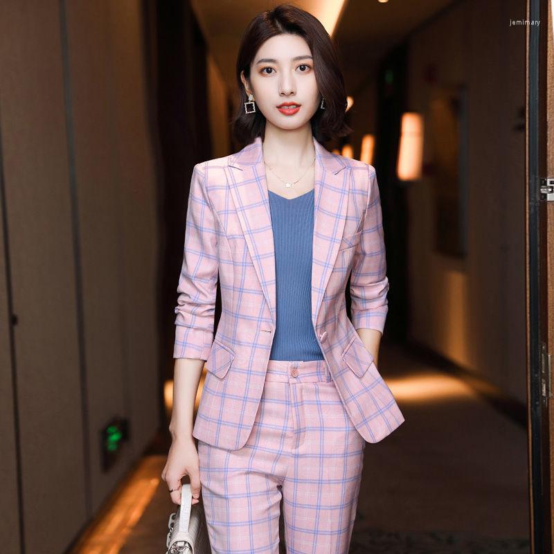 Women' Two Piece Pants 2022 Spring Autumn Elegant Women' Suit Casual Jacket Trousers Two-piece Set Office Lady Female Blazer Sets E136, Blue
Women' Two Piece Pants 2022 Spring Autumn Elegant Women' Suit Casual Jacket Trousers Two-piece Set Office Lady Female Blazer Sets E136, Blue