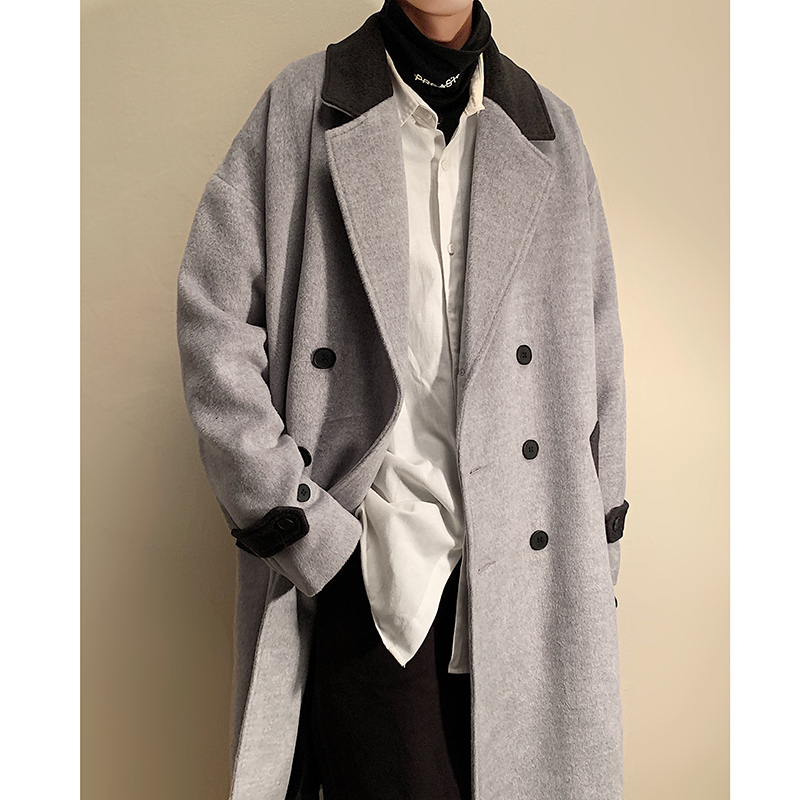 Men's Wool Blends Legible Autumn Winter Wool Jacket Men Casual Loose Wool Coats Male Korean Solid Long Coat Man 221014, Black
Men's Wool Blends Legible Autumn Winter Wool Jacket Men Casual Loose Wool Coats Male Korean Solid Long Coat Man 221014, Black