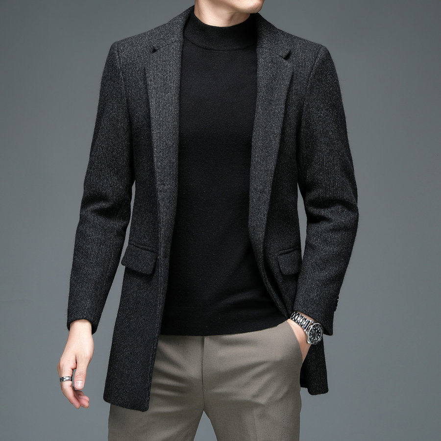 Men's Wool Blends Men Elegant Cashmere Wool Coat Gray Black Sheep Woolen Blend Overcoat Winter Autumn Single Breasted Outfits Male Warm Outerwear 221014, Kase
Men's Wool Blends Men Elegant Cashmere Wool Coat Gray Black Sheep Woolen Blend Overcoat Winter Autumn Single Breasted Outfits Male Warm Outerwear 221014, Kase