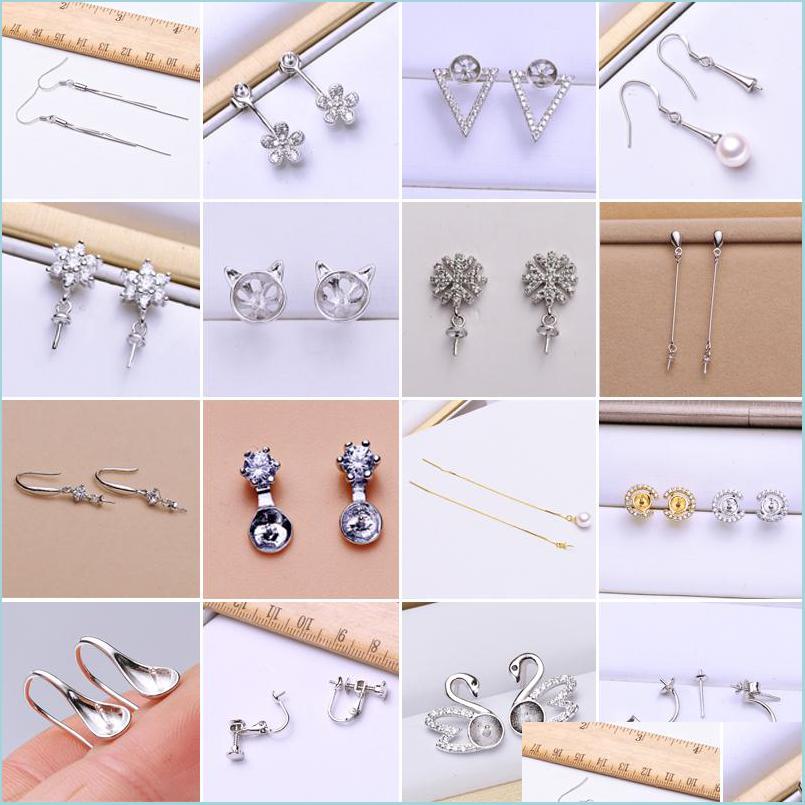 Jewelry Settings Pearl Earring Setting Zircon Solid 925 Sier Earrings Stud Mounting Blank Fashion Jewelry Diy Wedding Drop Delivery Dhos6
Jewelry Settings Pearl Earring Setting Zircon Solid 925 Sier Earrings Stud Mounting Blank Fashion Jewelry Diy Wedding Drop Delivery Dhos6