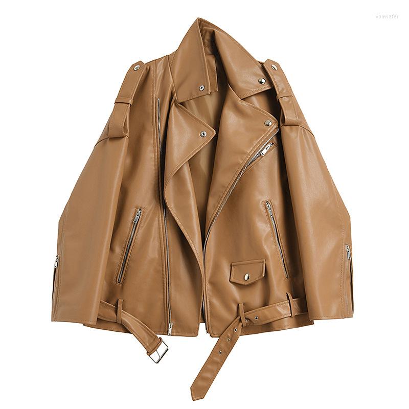 Women' Leather Brown Khaki Coat Vintage Women' Spring 2022 Loose Short Motorcycle Clothing Jacket Faux
Women' Leather Brown Khaki Coat Vintage Women' Spring 2022 Loose Short Motorcycle Clothing Jacket Faux