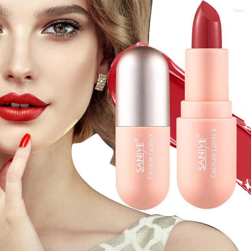 Lip Gloss Lipstick Smooth Mini Waterproof Pills Velvet Moisturizing Shaped Portable For Long
Lip Gloss Lipstick Smooth Mini Waterproof Pills Velvet Moisturizing Shaped Portable For Long