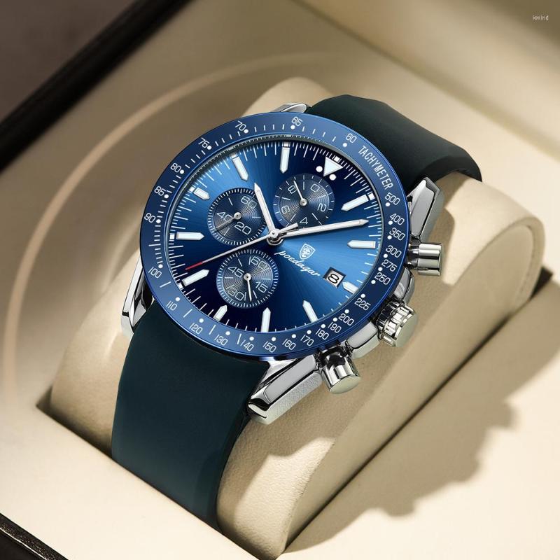 Wristwatches POEDAGAR Men Watch Fashion Sport Chronograph Silicone Quartz Watches Top Waterproof Luminous Date Men's, 8men watch
Wristwatches POEDAGAR Men Watch Fashion Sport Chronograph Silicone Quartz Watches Top Waterproof Luminous Date Men's, 8men watch
