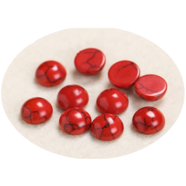 4/6/8/1012/14MM Gemstone Cabochons Natural Synthetic Stone Beads Red Turquoise Cabochons for Earring Necklace Bracelet
4/6/8/1012/14MM Gemstone Cabochons Natural Synthetic Stone Beads Red Turquoise Cabochons for Earring Necklace Bracelet