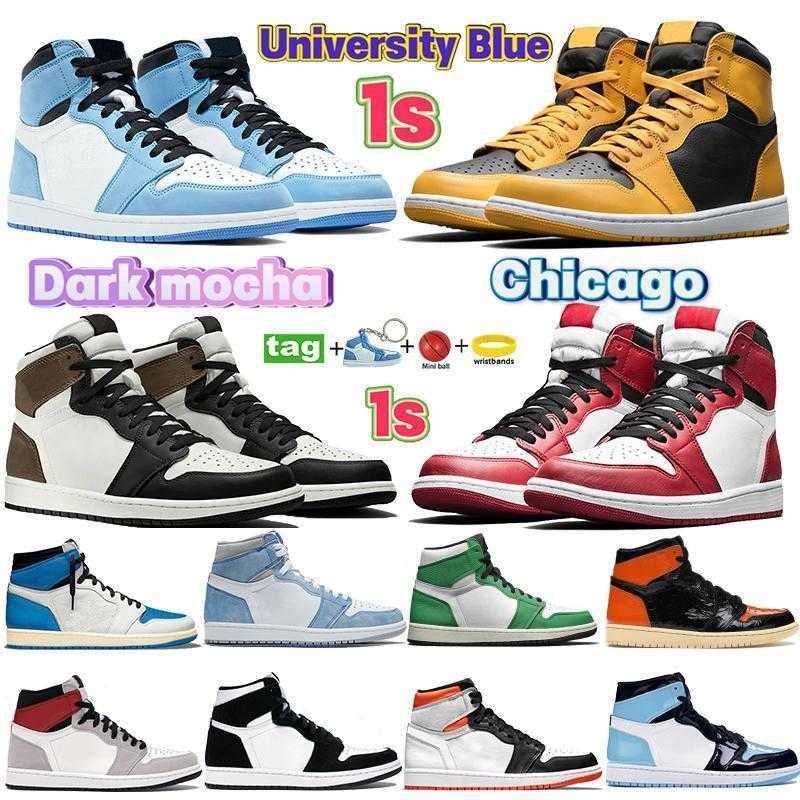 Basketball Shoes Designer Sneakers University Blue Dark Mocha Chicago Patent Bred Toe Twist Mens 1S 1 Shadow Unc Pollen70K1 NOR
Basketball Shoes Designer Sneakers University Blue Dark Mocha Chicago Patent Bred Toe Twist Mens 1S 1 Shadow Unc Pollen70K1 NOR