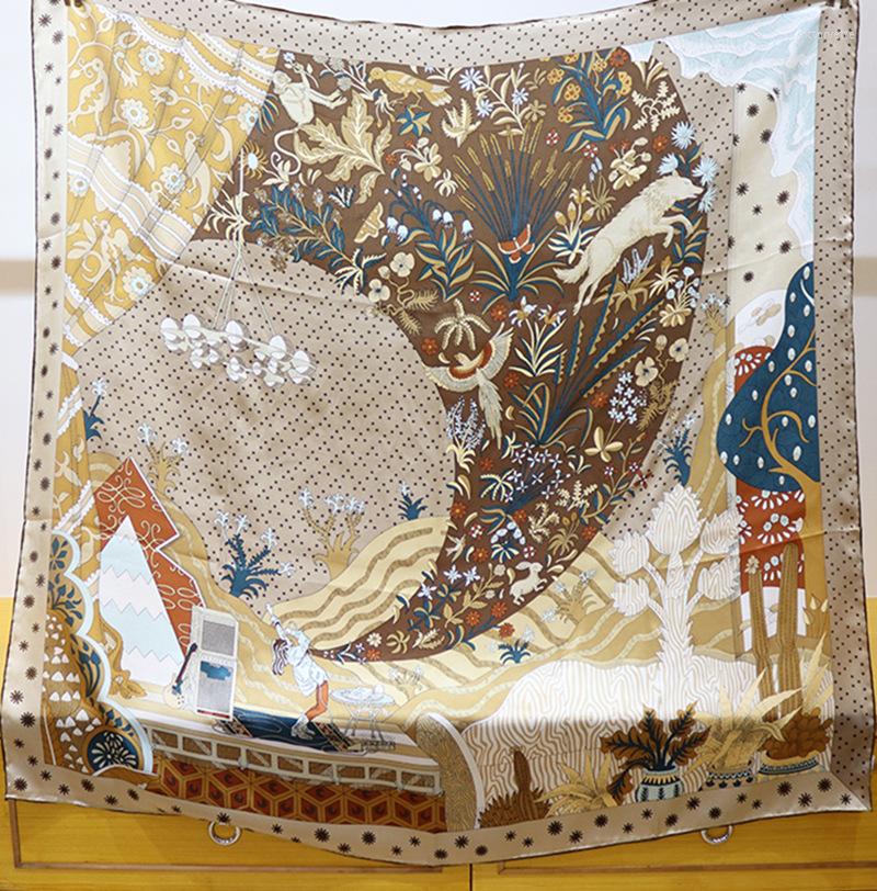Scarves Rolling Edge Satin Scarf 110 Woman Printed Mulberry Shawl Natural Silk 110cm Big Square Hem Bandana Wrap Ladies Stole
Scarves Rolling Edge Satin Scarf 110 Woman Printed Mulberry Shawl Natural Silk 110cm Big Square Hem Bandana Wrap Ladies Stole