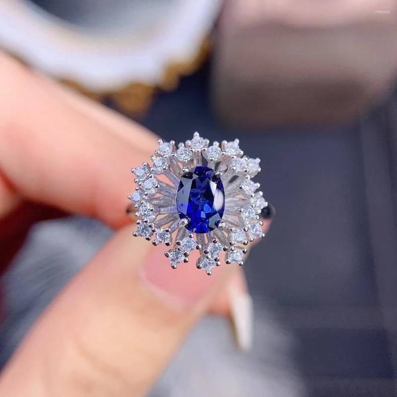 Cluster Rings Fine Jewelry Natural Sapphire Ring In Sterling Silver Anillos De Matrimonio Pareja En Oro 14 K
Cluster Rings Fine Jewelry Natural Sapphire Ring In Sterling Silver Anillos De Matrimonio Pareja En Oro 14 K