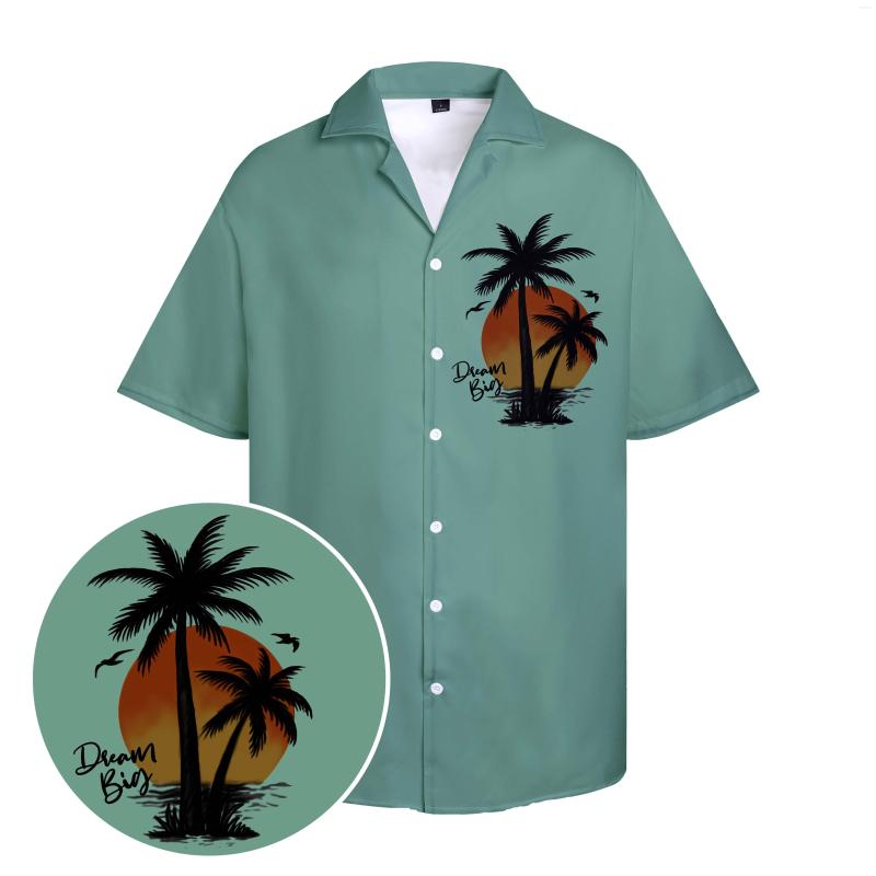 Men's Casual Shirts Hawaiian Cool Coconut Tree Printed Vacation Green Tops Summer Beach Short Sleeve, R101643
Men's Casual Shirts Hawaiian Cool Coconut Tree Printed Vacation Green Tops Summer Beach Short Sleeve, R101643